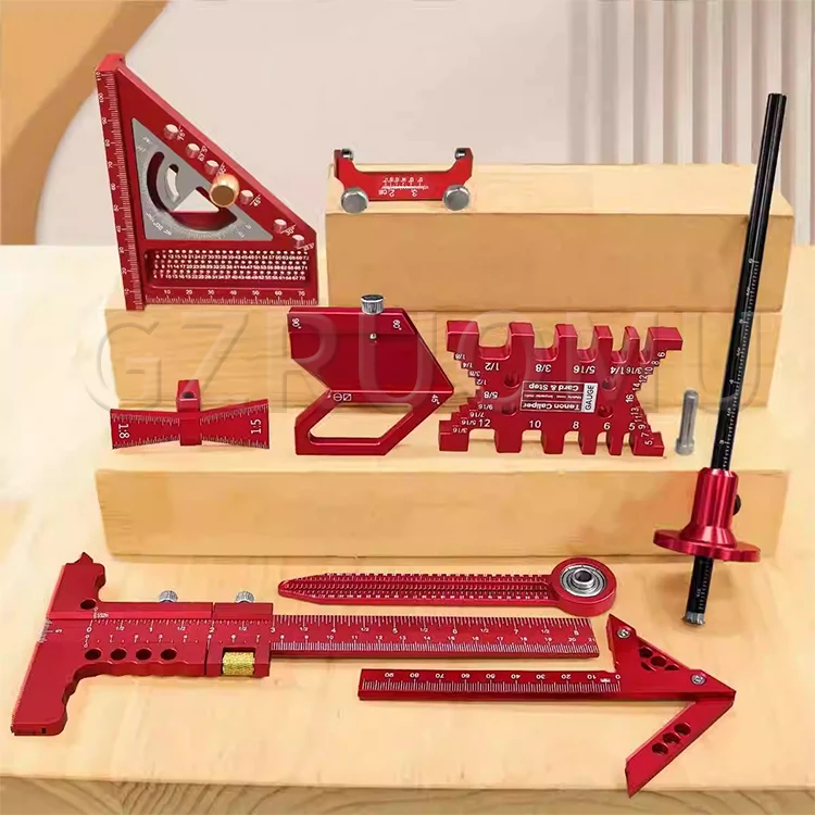 Woodworking Measuring Tool Kit with Storage Box Woodworking Project Planning and