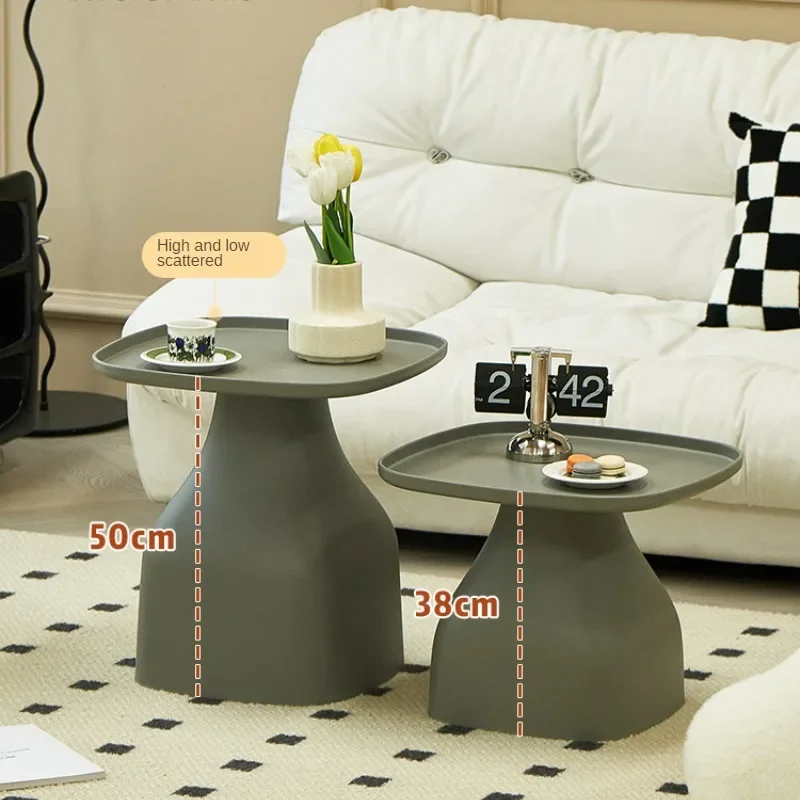 Nordic Designer Sofa Side Table Simple Multifunctional Plastic Coffee Table Fashionable Creative Flower Modern Side Tables