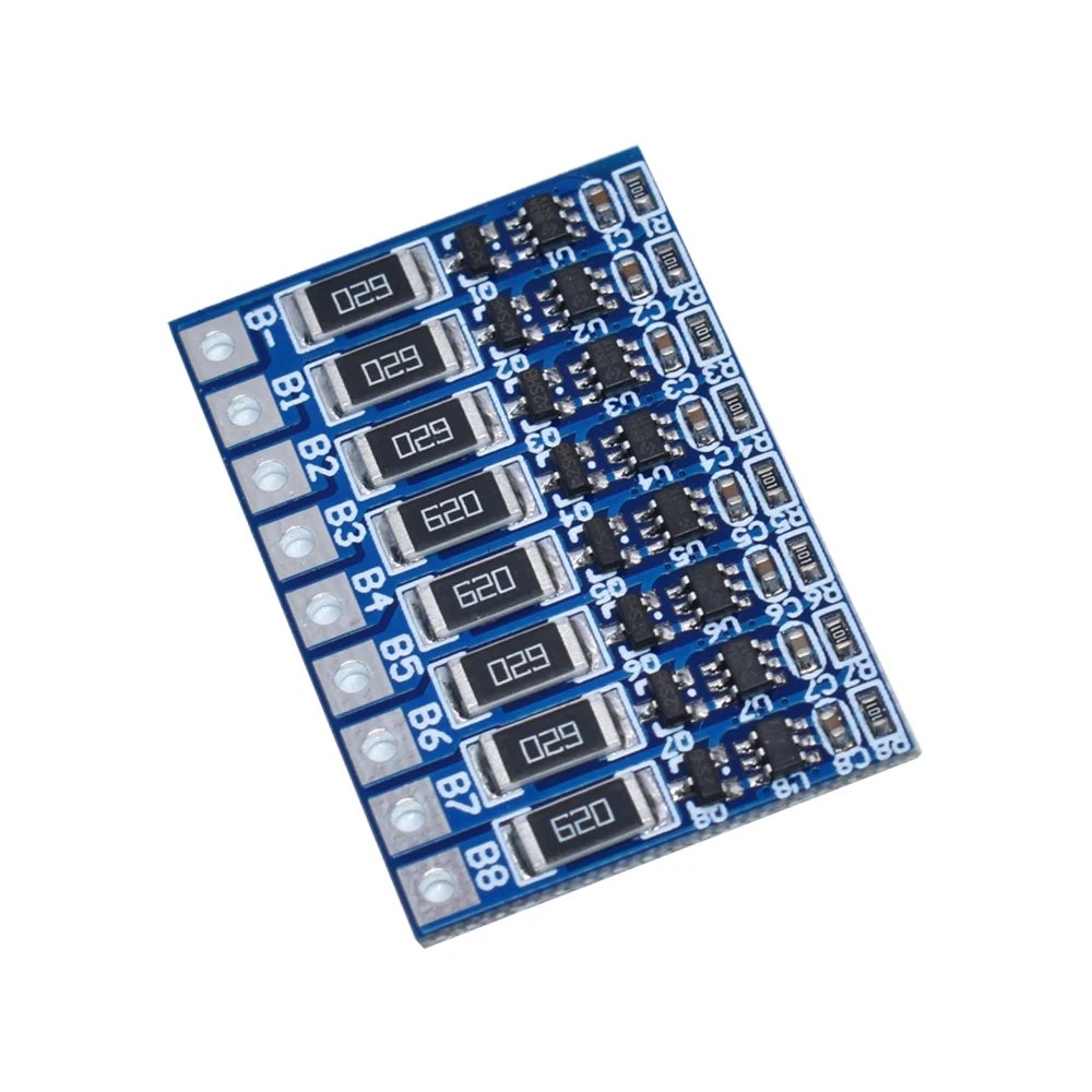 6S 7S 8S 3S 4S 5S 21V 4.2V Scheda di protezione funzione di bilanciamento 68mA 5S Li-ion Lipo Batteria al litio 18650 batterie bilanciate - immagine 4