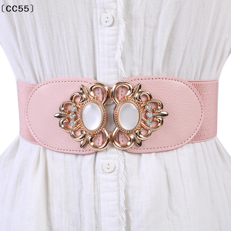〔CC55〕1pc Fashion Women Retro Elastic Stretchy Dress Narrow Waist Belts Dress Accessories Women Skirt Decoration