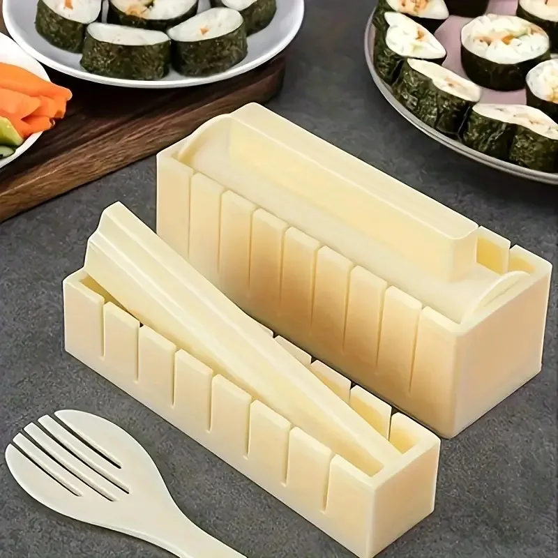 Sushi Maker Kit Mould for Home Kitchen DIY Sushi Roller Bento Rice Ball Mold Japanese Sushi Tools Sushi Rice Roller Machine