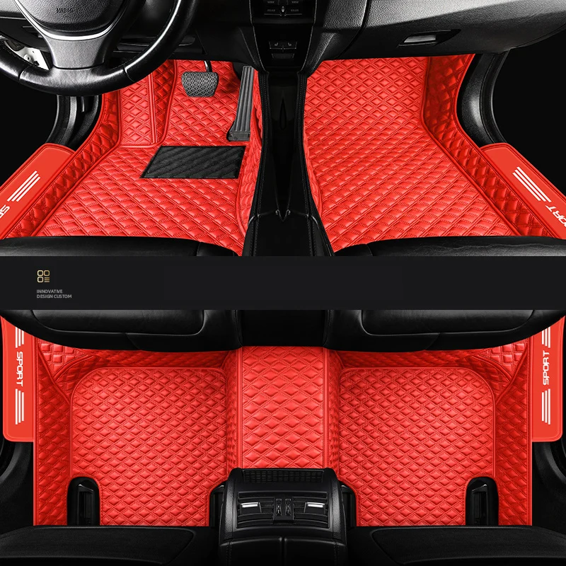 Tappetini Auto Personalizzati Per Audi Sport S3 R8 Rs 3 Rs 4 Rs 5 Rs 6 Rs 7 E-Tron Q3 Accessori Per La Decorazione D'Interni In Pelle Sportback