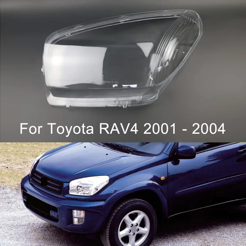 For Toyota RAV 4 RAV4 2001 2002 2003 2004 Headlight Cover Headlamp Lamp Shell Transparent Lampshade Replace Original Glass Lens 1