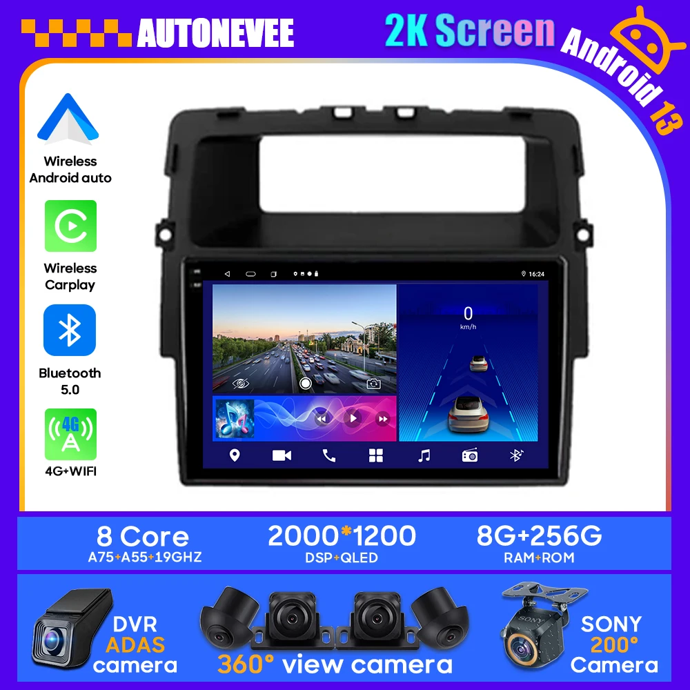 

Android Car For Nissan Primastar J4 For Opel Vivaro X83 For Renault Trafic 2 Stereo CPU Radio QLED Player Navigation Carplay BT
