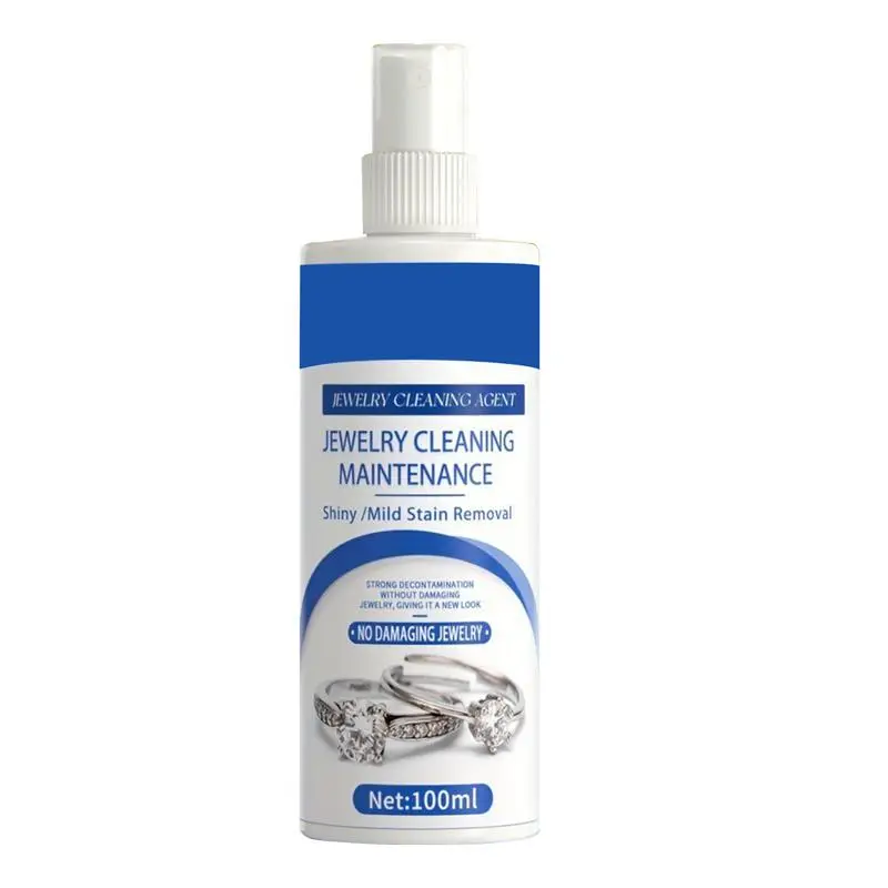 Ring Cleaner 100ml Portable Cleaner Spray For Jewelry Anti Tarnish Spray Engagement Ring Earring For Silver Gold