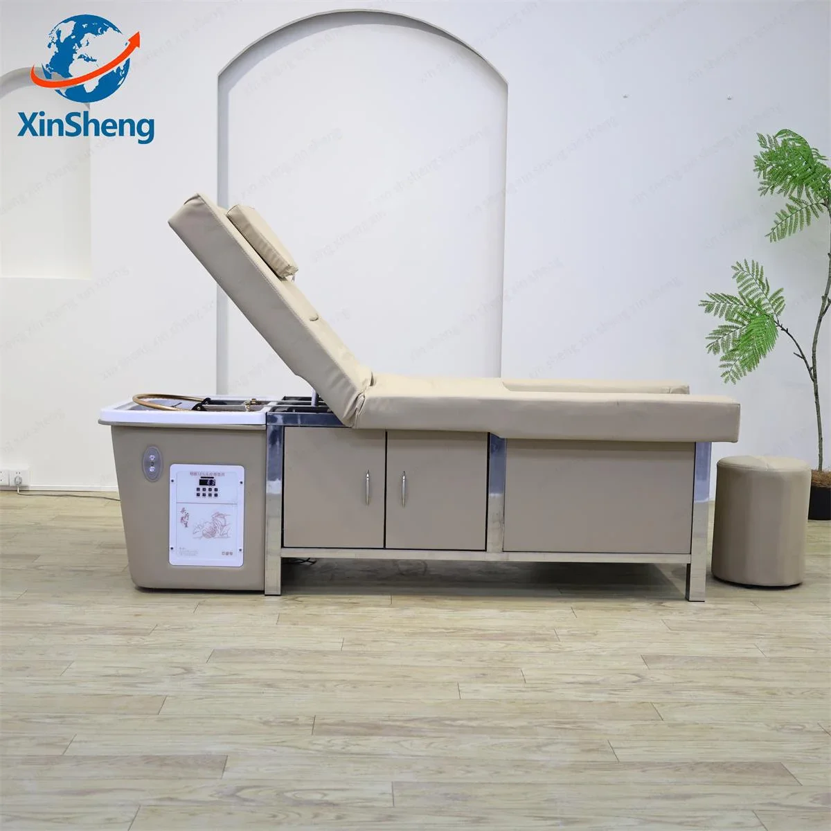 XinSheng โต๊ะนวดไทย Head Therapy หัวเตียงสปาแชมพูเตียง Beauty Salon เฟอร์นิเจอร์โซฟาตัดผมผมอุปกรณ์ซักผ้า 1