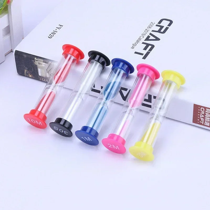Sand Timer Liquid Hourglass Timer Colored Hourglass 6/1 Pcs/Set Hourglass 30S/1/2/3/5/10Minutes Sand Timer Sand Clock Desktop Ornament Watch Children Kids Gift Home Decoration