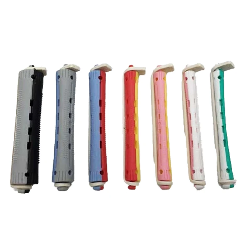 Pro Hair Curler Pull Core Roller Curl Bar 12Pcs DIY Curlers Plastic Clips Salon Hairdressing Barber Styling Hair Curling Tool hair styling tool hair curling tools