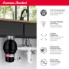 Standard 10-US-AS-12 Garbage Disposer, 1.25 HP, Disposal with Power Cord 2