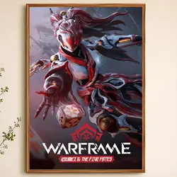 Warframe Decorative Art - Waterproof Self - Adhesive HD Poster for Living Areas and Gifting (White04)