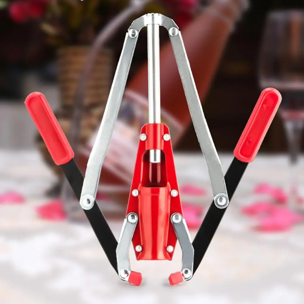 Great Stainless Steel Long Service Life Lightweight Manual Wine Corker Accessories Bottle Corker Good Seal Performance