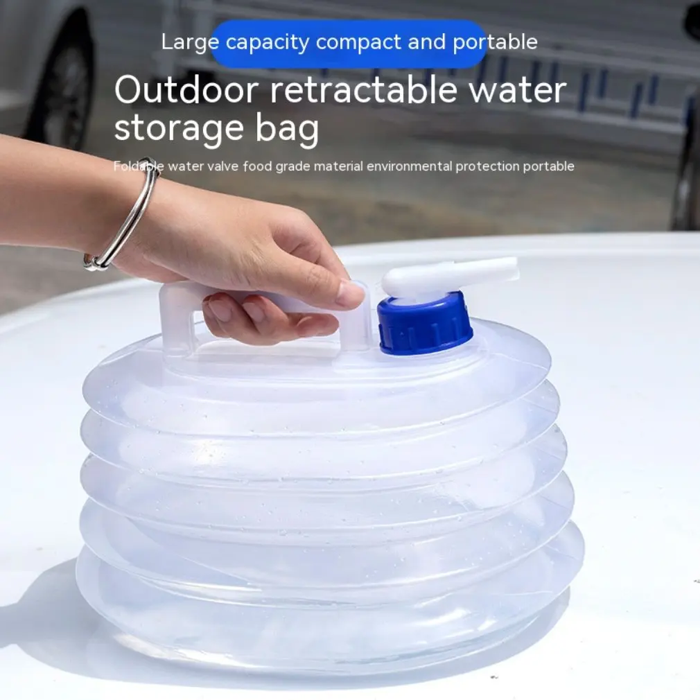 접이식 물 컨테이너, 야외 하이킹 낚시, 접이식 물 가방, 캠핑 물 탱크 버킷, 15L, 신제품 