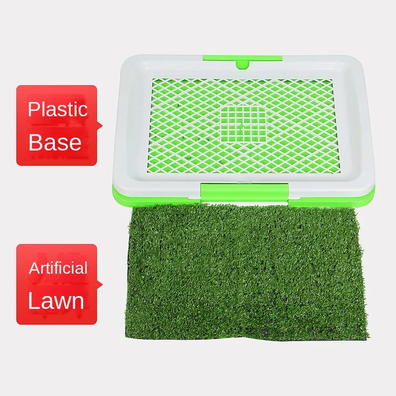 3 Layers Large Dog Pet Potty Training Pee Pad Mat Puppy Tray Grass Toilet Simulation Lawn For Indoor Supply |