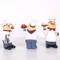 Statue de chef de boulangerie rustique en résine, décor de magasin de gâteaux de ferme pour comptoir de cuisine, cadeau de chef de pâtisserie vintage pour les boulangers amateurs de nourriture 4