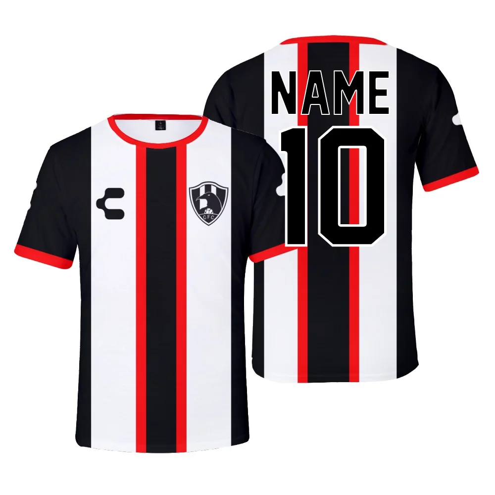 

New Fashion Stripe Digital Men's T-shirt Popular Football Sportswear O-neck Top Comfortable Breathable Loose Large Short Sleeves