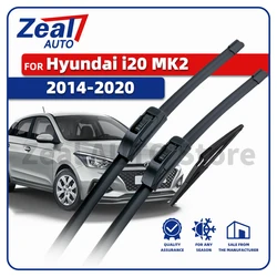 Premium LHD Front & Rear Wiper Blades - Windshield Brush Accessories (Set of 3) - MK2 GB IB 2014 - 2020 (Front Rear pack of 3)