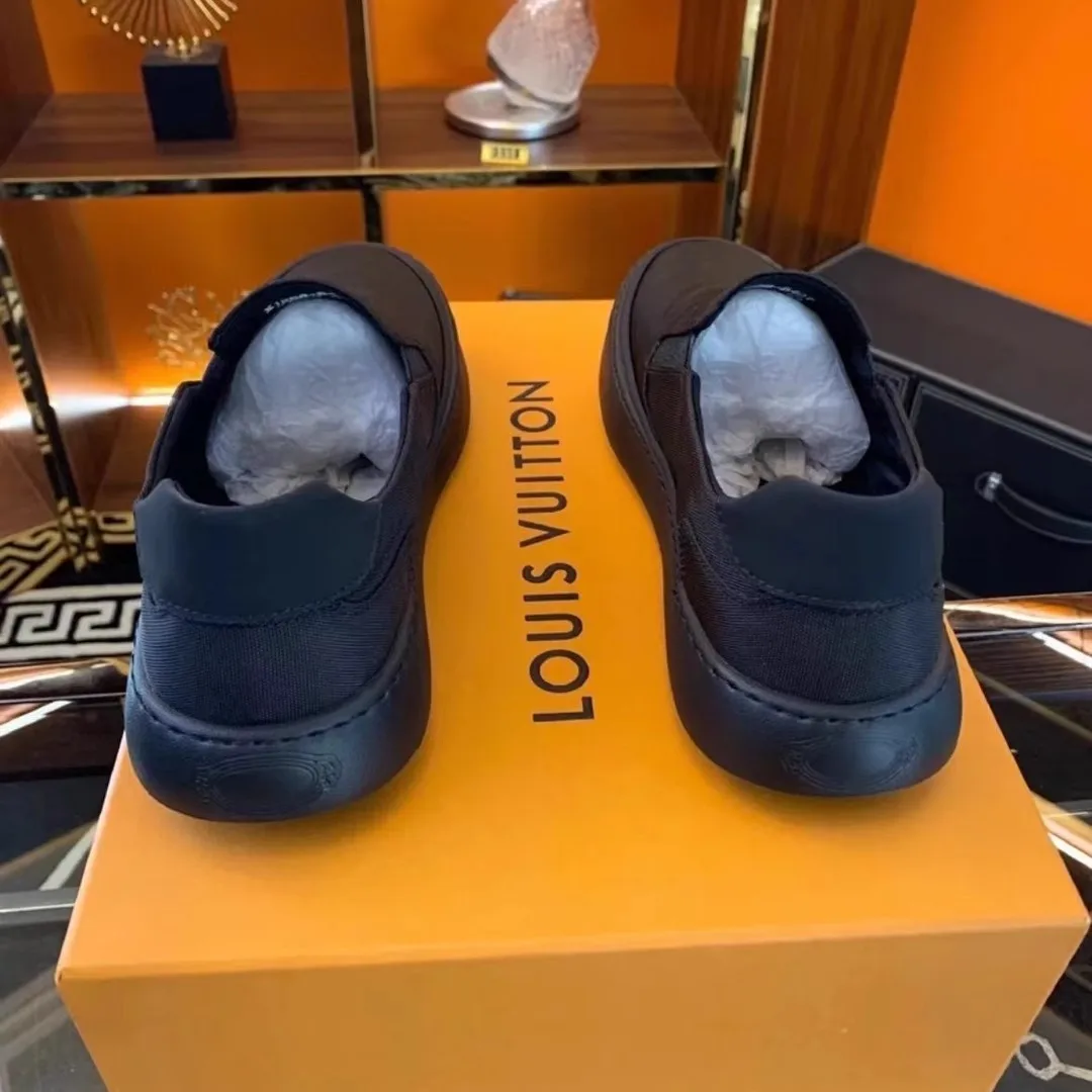Black New Canvas Shoes for Men Flats Comfortable Casual Men Loafers Breathable Lightweight Men Shoes 4