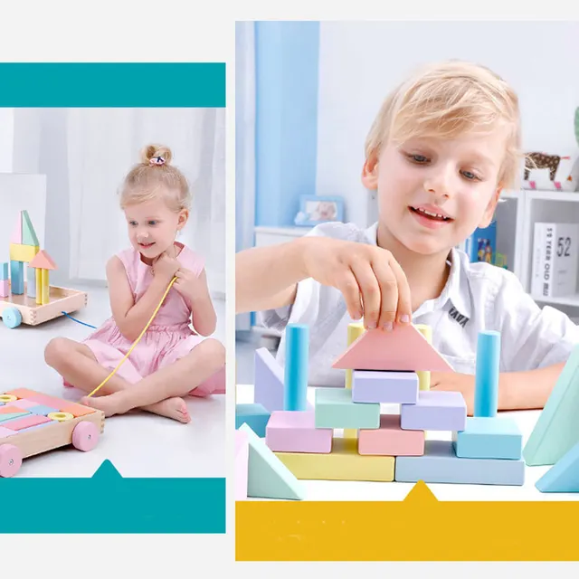 Montessori Wooden Building Blocks for Children: Inspire Creativity and Learning