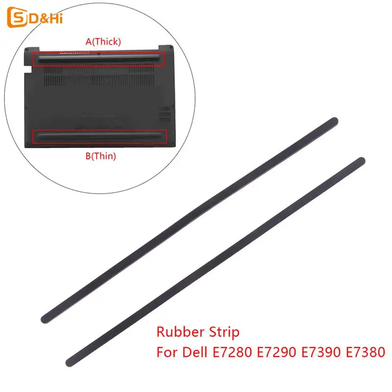 1Pc/2Pcs Rubber Strip Laptop Bottom Shell Cover Foot Pad For Dell E7280