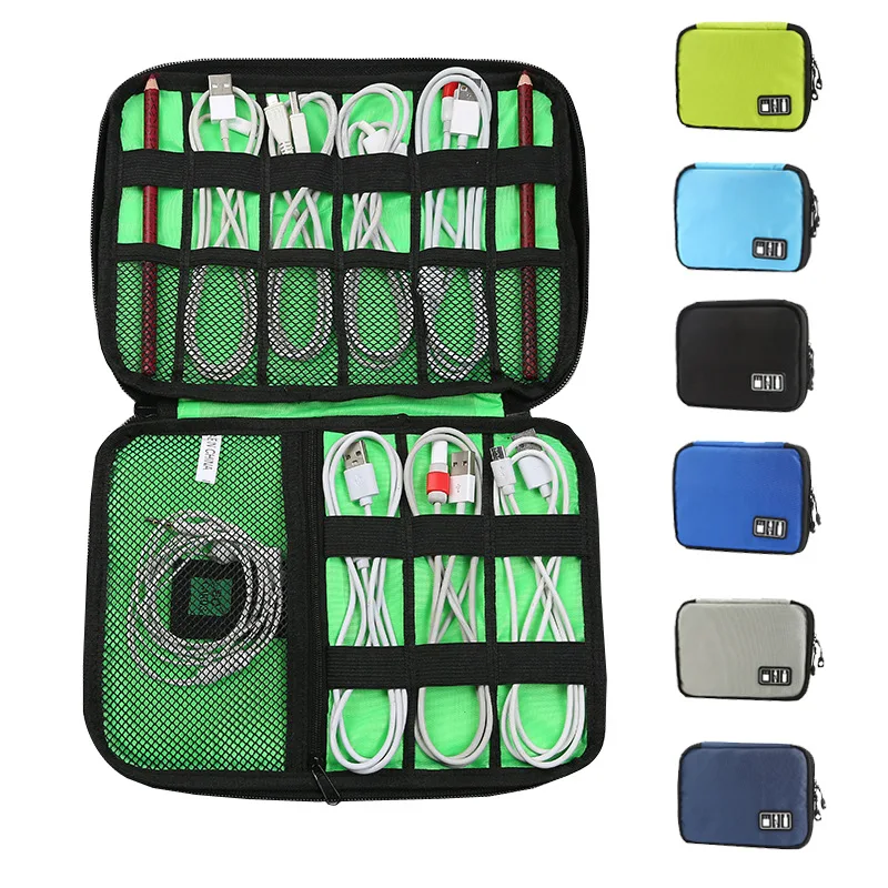 Sacoche de rangement multifonctionnelle pour gadgets numériques, sac de  rangement pour écouteurs, clé USB, stylo, câble de données, fournitures de