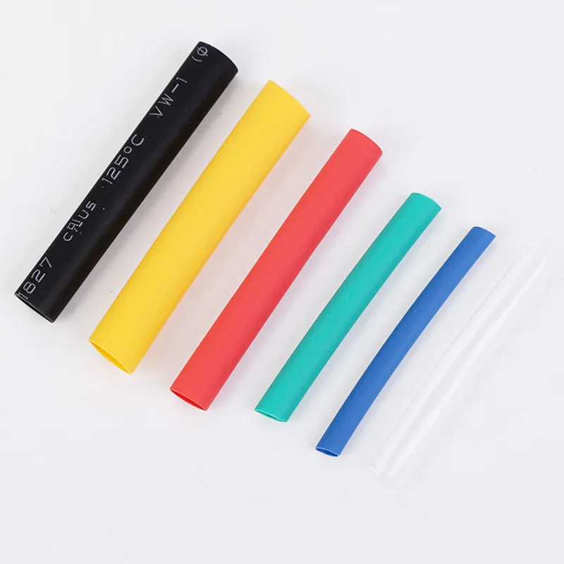 127-800pcs 열 수축 튜브 내열성 열 수축 튜브 포장 키트 전기 연결 와이어 케이블 절연 슬리브