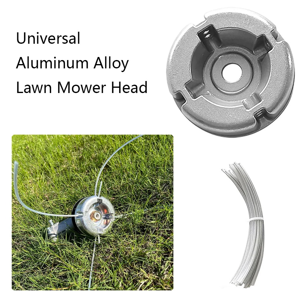 1PCS Aluminum Trimmer Head 5/8 inch/15mm Through Hole Fit String Trimmer Replacement Head Wire Rope Weed Head Accessories