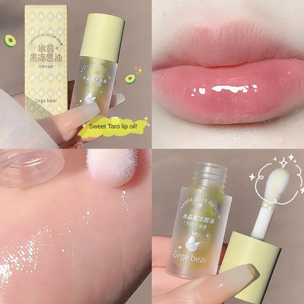 Fruity Crystal Jelly Lip Oil Hydrating Plumping Lip Coat for Lipstick Clear Lip Plumper Serum Tint Lips Care Makeup Cosmetic 6