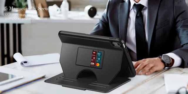 ZryXal Étui Pour IPad Air 11" M3 2025/M2 2024, IPad Air 5e Génération/4e Génération 2022/2020 10,9" [prend En Charge Touch ID Et Veille/réveil