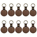 10pcs Wood Engraving Blanks Rectangle Blank Wooden Key Chain Unfinished  Keychains Diy Pendant With Keyrings For Laser Engraver