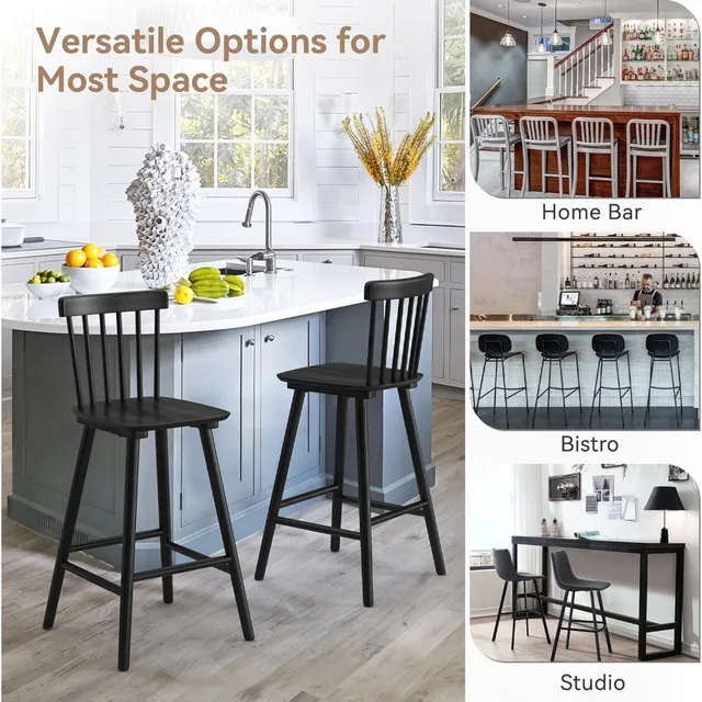 Windsor Wooden Bar Stools 6