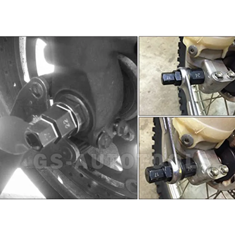 1Pc for Yamaha Kawasaki Motorcycle Front Wheel Special Disassembly Tool Hexagonal Sleeve Repair Tool Front Wheel Spindle Sleeve