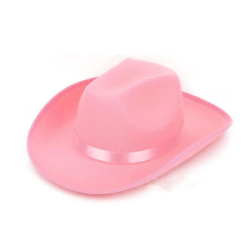 

Монохромная ковбойская шляпа для девочки, простая ковбойская шляпа, подарок на день рождения