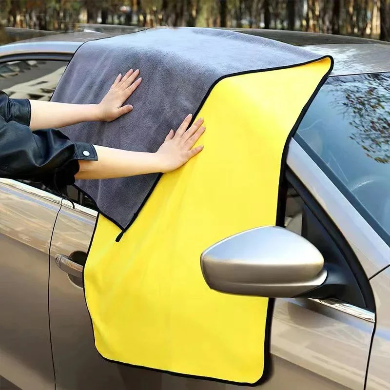 1 OR 3Pcs Car Wash Microfiber Towel 160x60CM Car Cleaning Drying Cloth Hemming Car Care Cloth Detailing Car Wash Towel 5