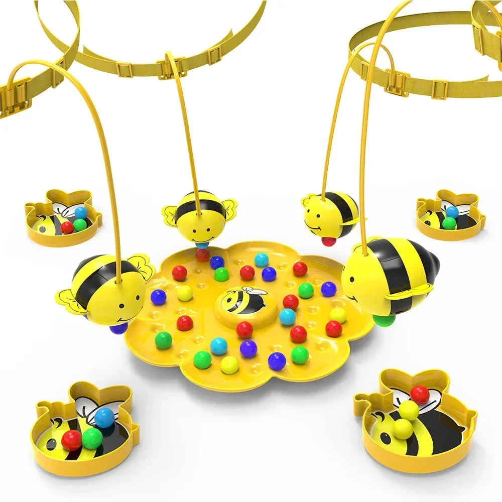Little Bumblebee Multifunctional Board Game Puzzle Fishing Toys Interactive Educational Toys For Kids Christmas Gift Family Game 5