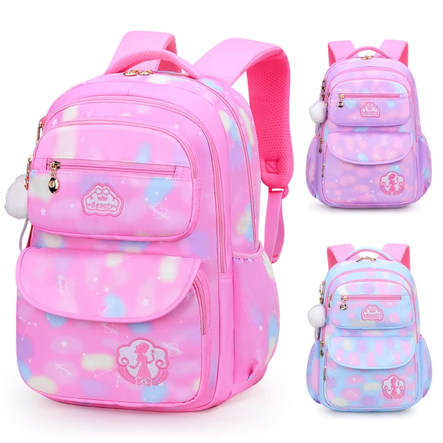 Mochilas escolares para niñas, morral escolar de escuela primaria, Mochila  escolar impermeable de princesa - AliExpress