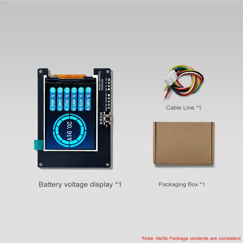 4S 6S 8S Battery volatge tester 12V 24V Lithium/Lifepo4 battery voltage checker