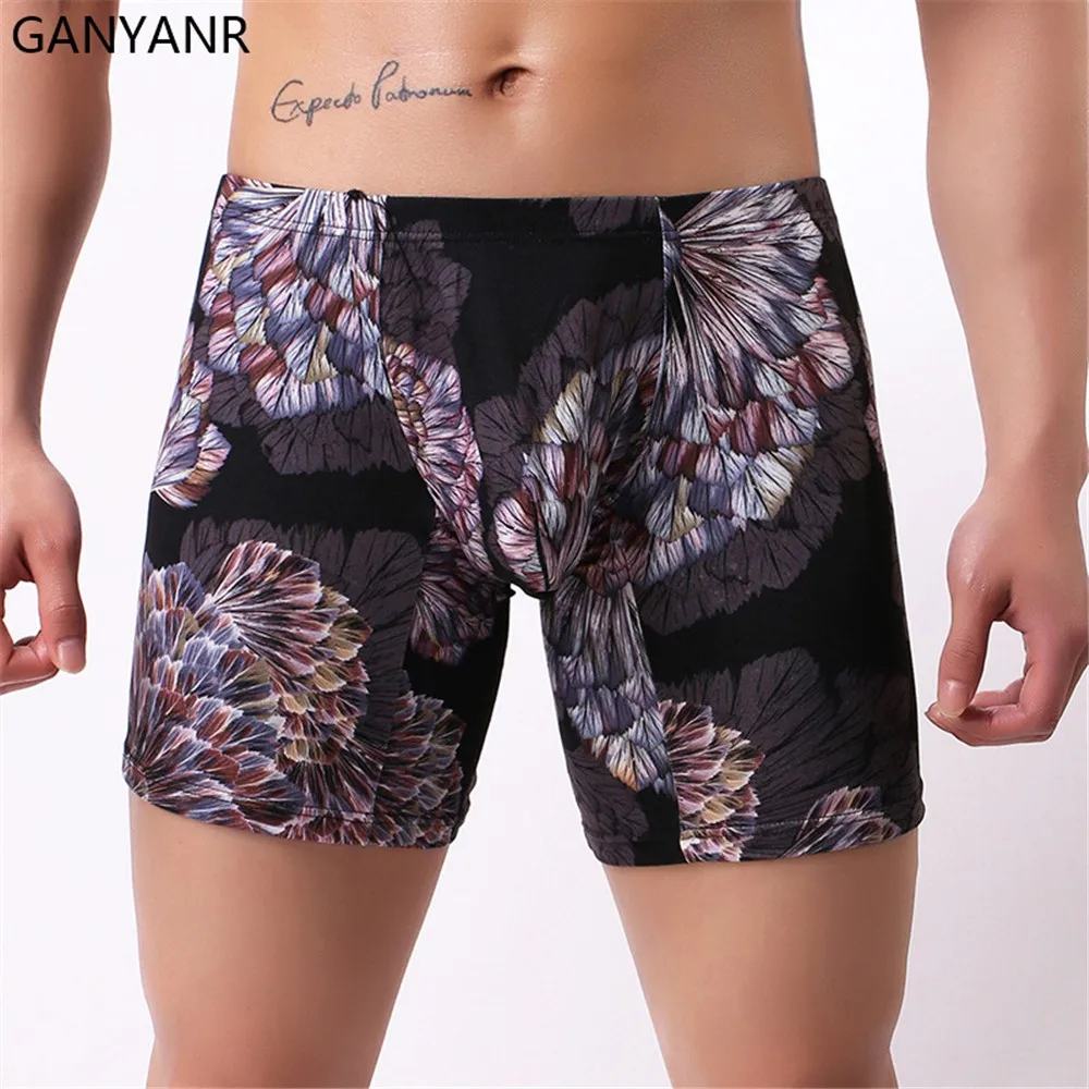 

GANYANR Running Tights Men Gym Leggings Fitness Compression Shorts Sportswear Basketball Sport Yoga Sexy Workout Exercise Soccer