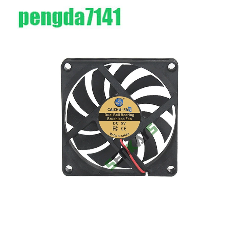 Dual Ball Bearing 8010 80MM 80*80*10MM DC 5V 12V 24V Ultra-thin USB Cooling Fan Comptuter CPU Cooling Fan Laptop  2pin