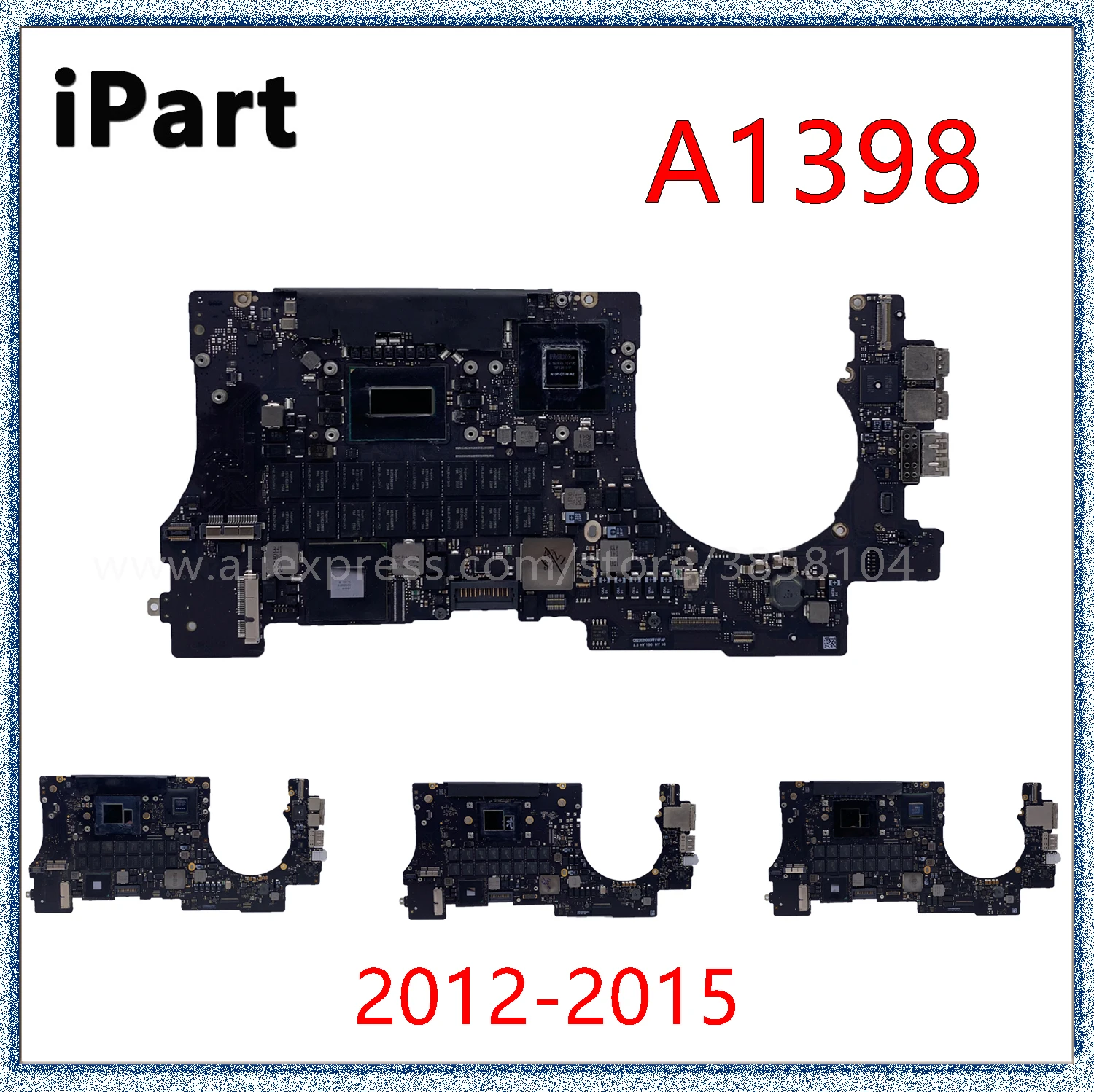 Per Macbook Pro 15 "A1398 Scheda Logica 820-3332-A 820-3787-A 820-3662-A 820-00138-A 820-00163-A 2012 2013 2014 2015 Scheda Madre