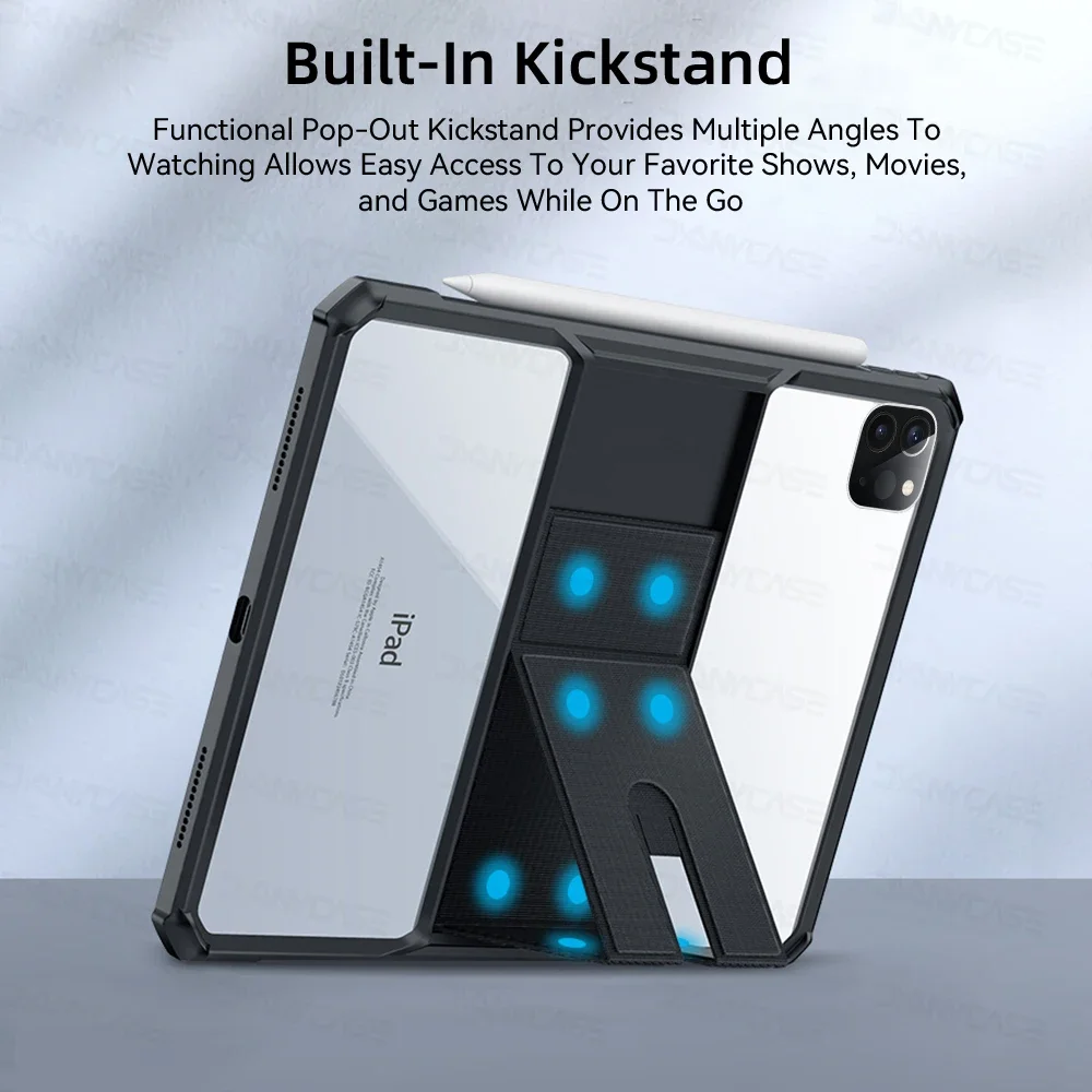 Ultra-Thin Transparent Tablet Case with Stand