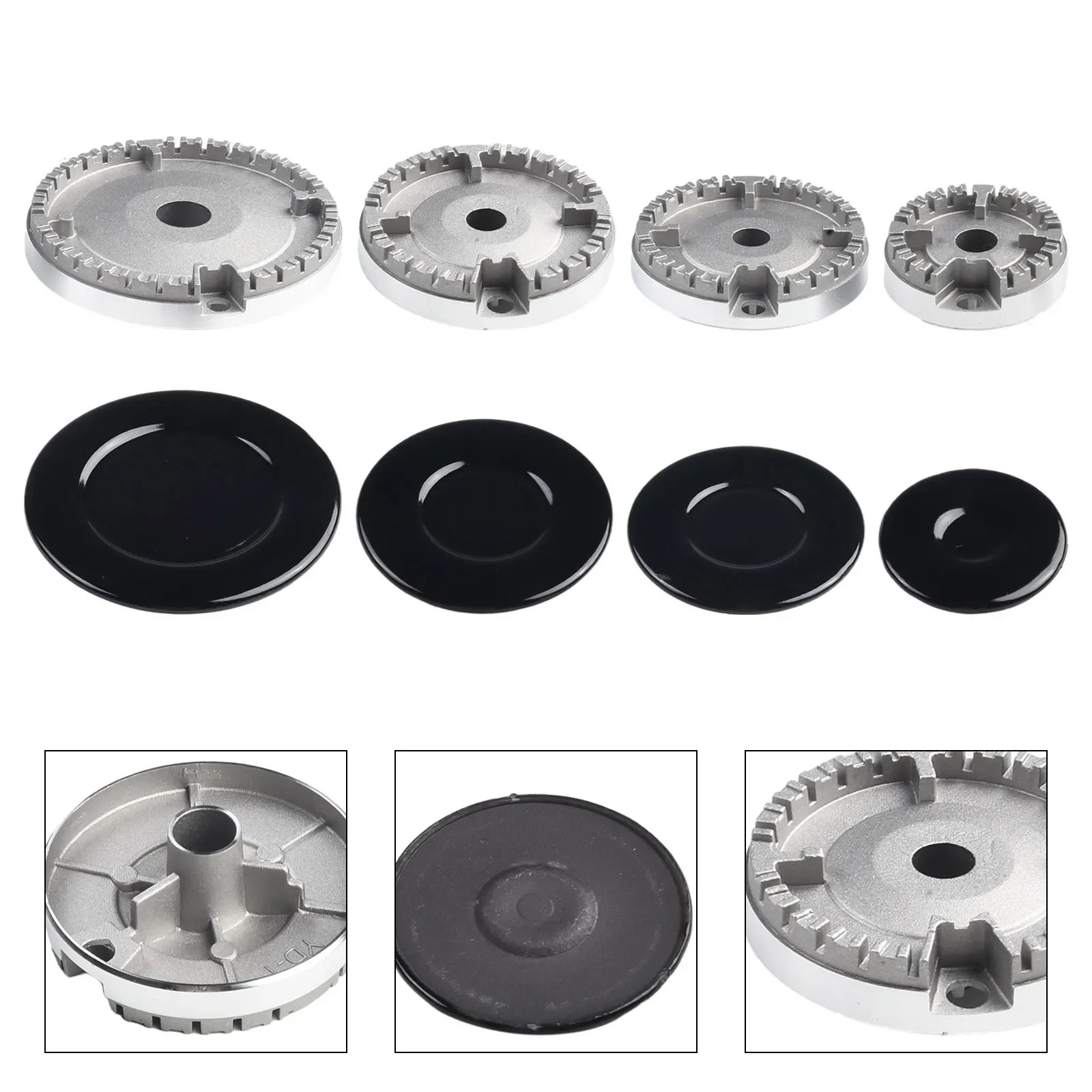 Cooker Hat Set Universal For Cooker Burners Stove Lid Upgraded Gas Burner Household Gas Electric Furnace Burners Accessories