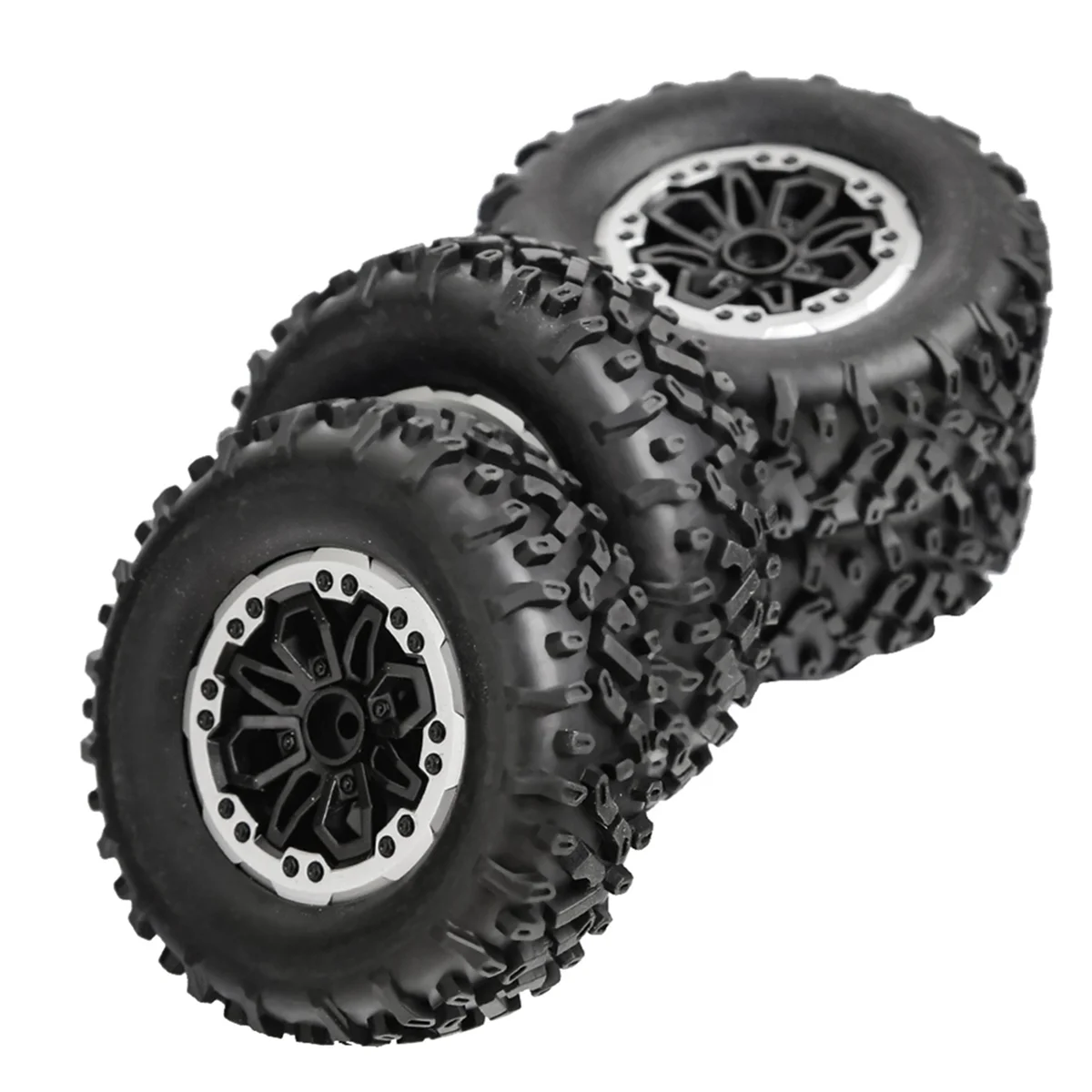 BAAU 8pcs Tire Wheel for MN D90 91 96 99 99S B14 B24 C14 C24 C34 C44 LDRC LD1297 LD1299 RC Car Upgrade Parts Accessories