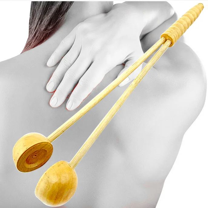 Flap massager bamboo handicraft semicircular ring hammer hammer knock back massage massage stick