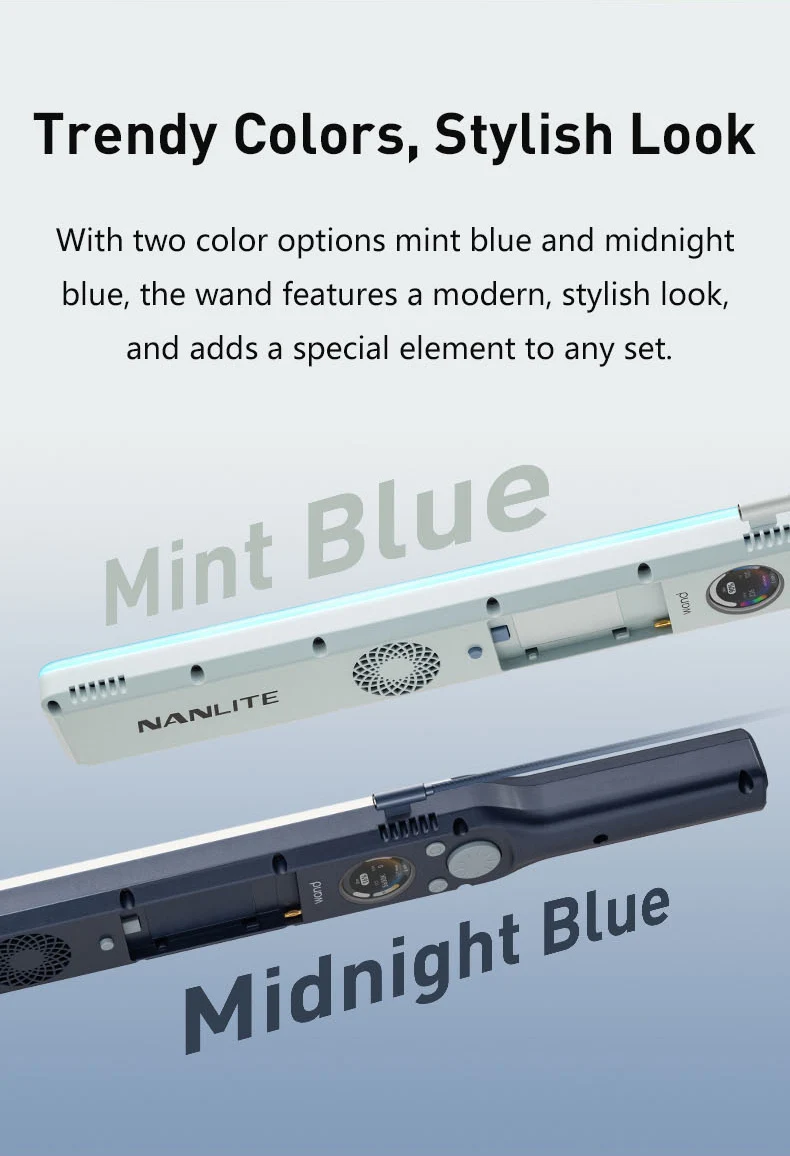 Wand RGB Full Color Handheld LED Light 2700-7500K sup Nanlink App Wireless Contr