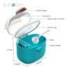Baby Milk Powder Box with Scoop Portable Infant Formula Dispenser Baby Food Storage Box Toddler Snacks Container Milk Powder Can 4