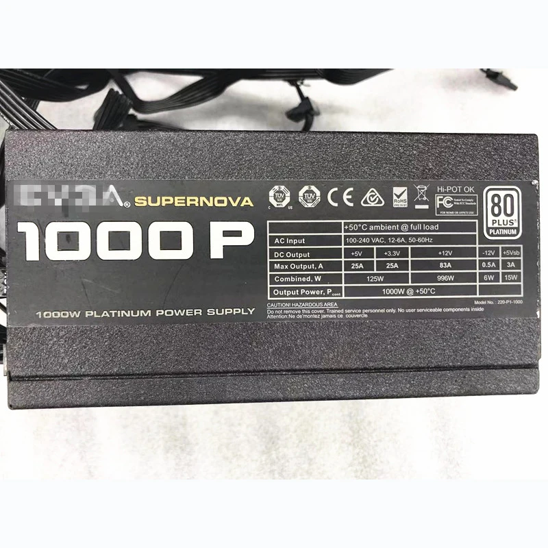 For Mining Power Supply for EVGA Evga1000P 1000W Full Module 100% Test Before Shipment 4 For Mining Power Supply for EVGA Evga1000P 1000W Full Module 100% Test Before Shipment - Image 2