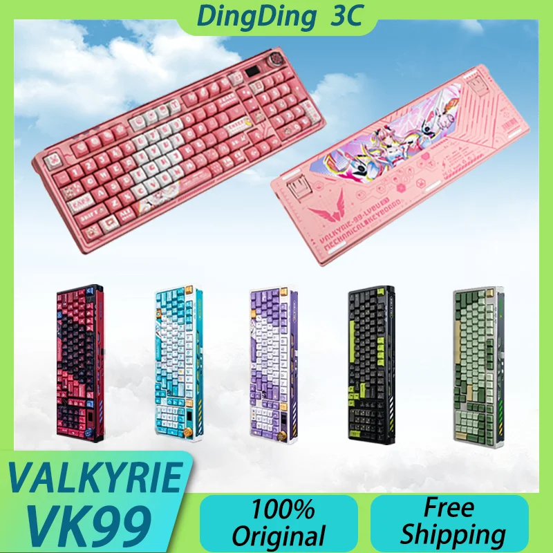 

Клавиатура беспроводная Механическая VALKYRIE VK99, 3 режима, USB, Bluetooth