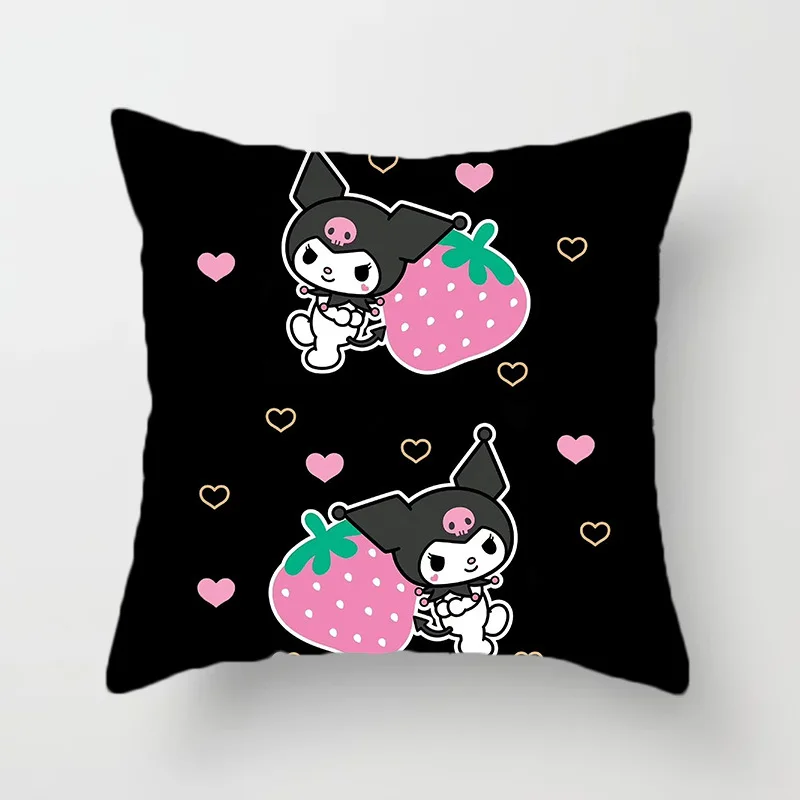 Miniso Sanrio Kuromi plush pillow Plush Toy cushion interior decoration sleeping pillow Seat pillow festival Gift ornaments 3