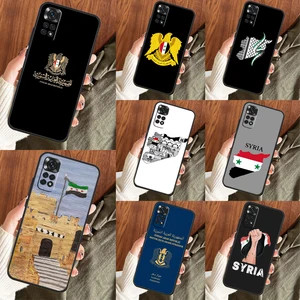 Syrian Revolution Flag Case For Xiaomi Redmi Note 12 Pro 8 9 10 11 Pro Note 11S 9S 10S 9A 9C 9T 10C 12C Cover