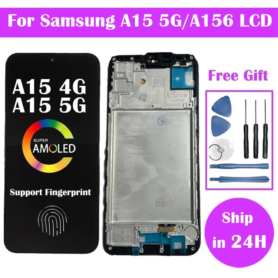 AMOLED For Samsung A15 4G SM-A155F LCD Display Touch Screen Digitizer ...